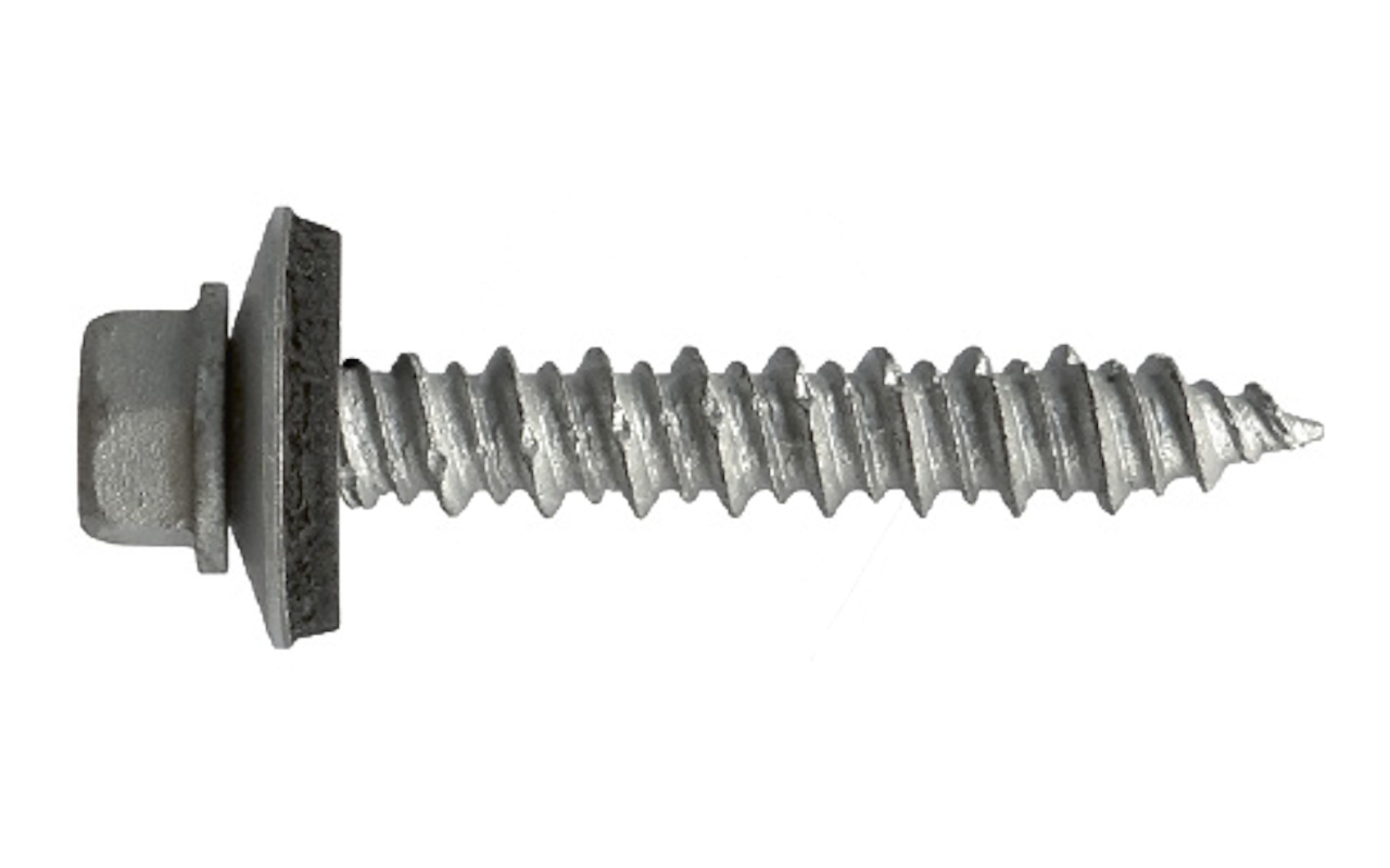 Винт самосверлящий с органическим покрытием  gRey.coat с шайбой Z14 и прокладкой EPDM GTR W