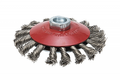 Щетка коническая, жгутовая для УШМ (НЕРЖАВЕЙКА)